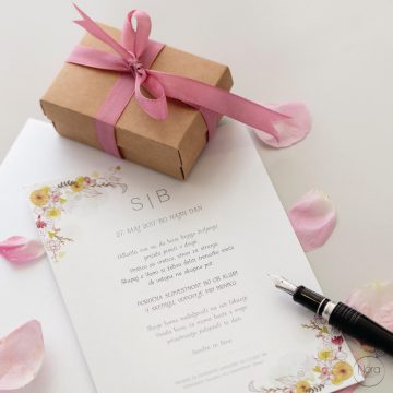 Poročna vabila - DRAW FLOWER.